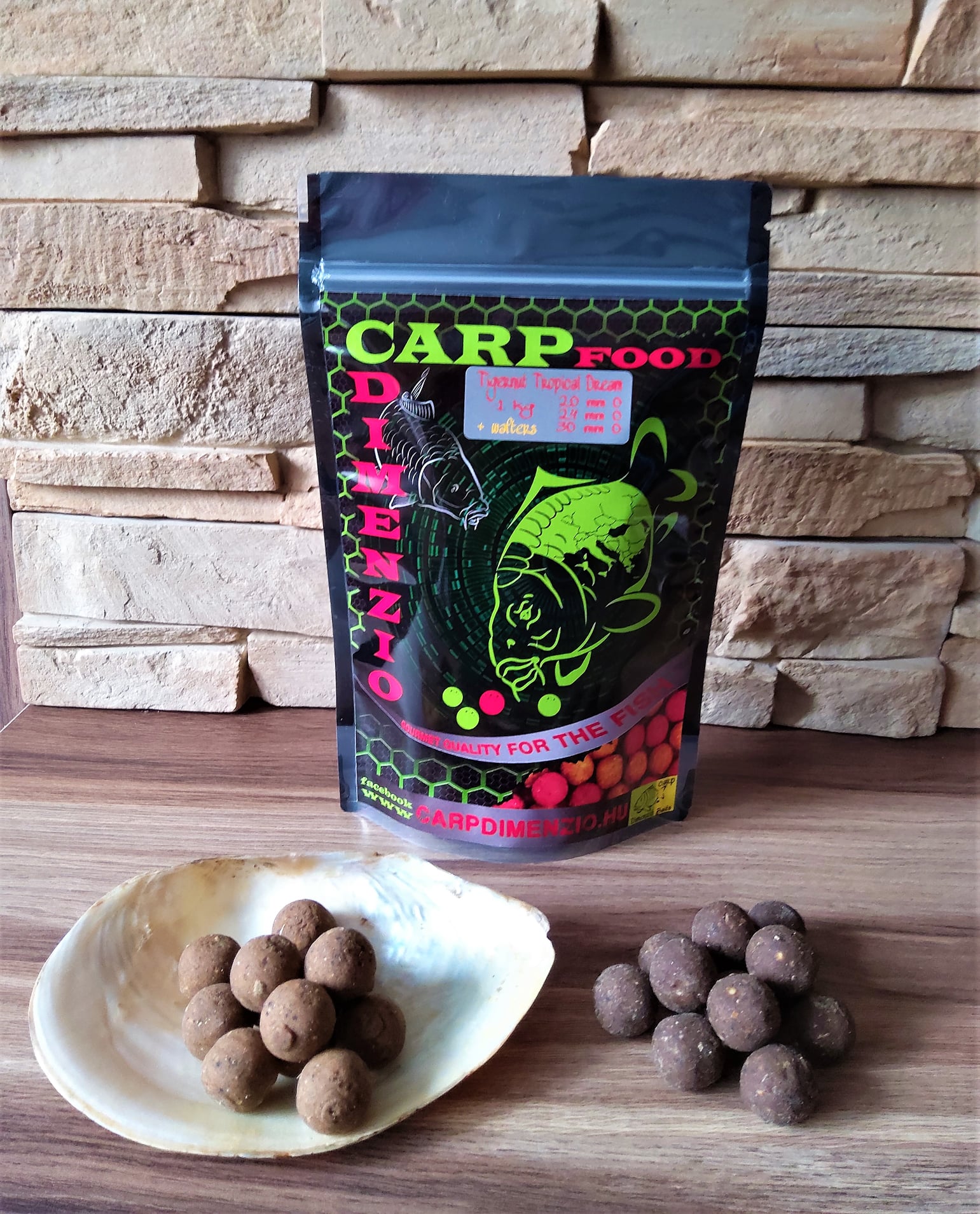 CARP DIMENZIÓ CARP TIGERNUT TROPICAL DREAM Tigrismogyoró-Mangó-Körte. 1kg 30mm