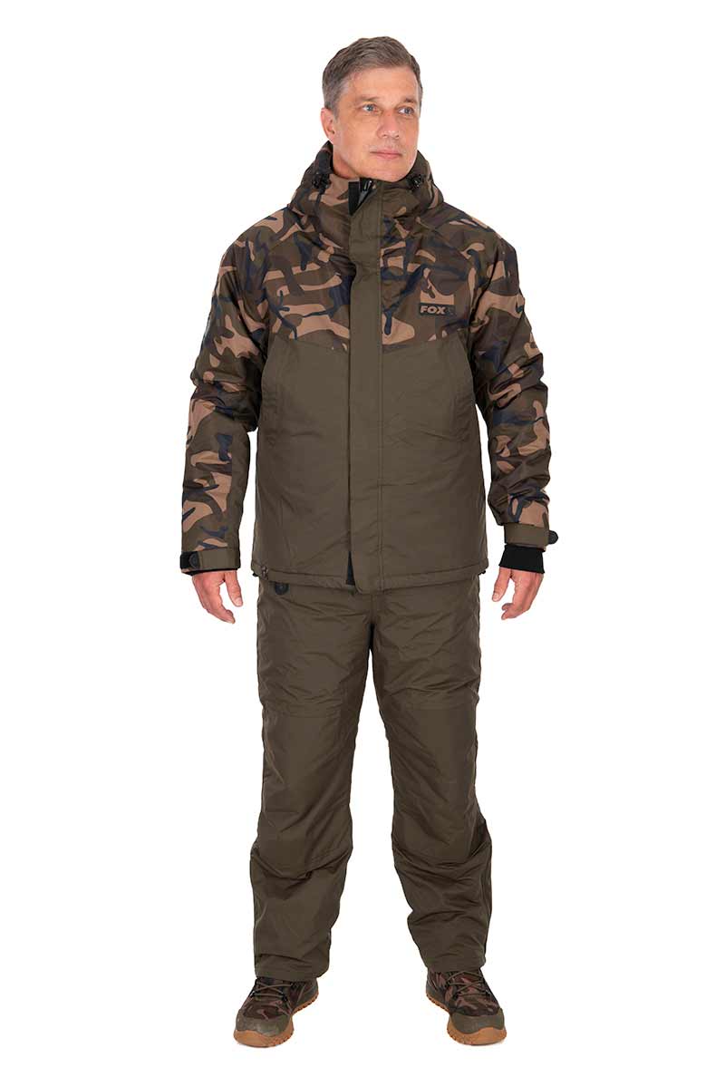 Fox Khaki/Camo Wintersuit Kétrészes Thermo ruha - L