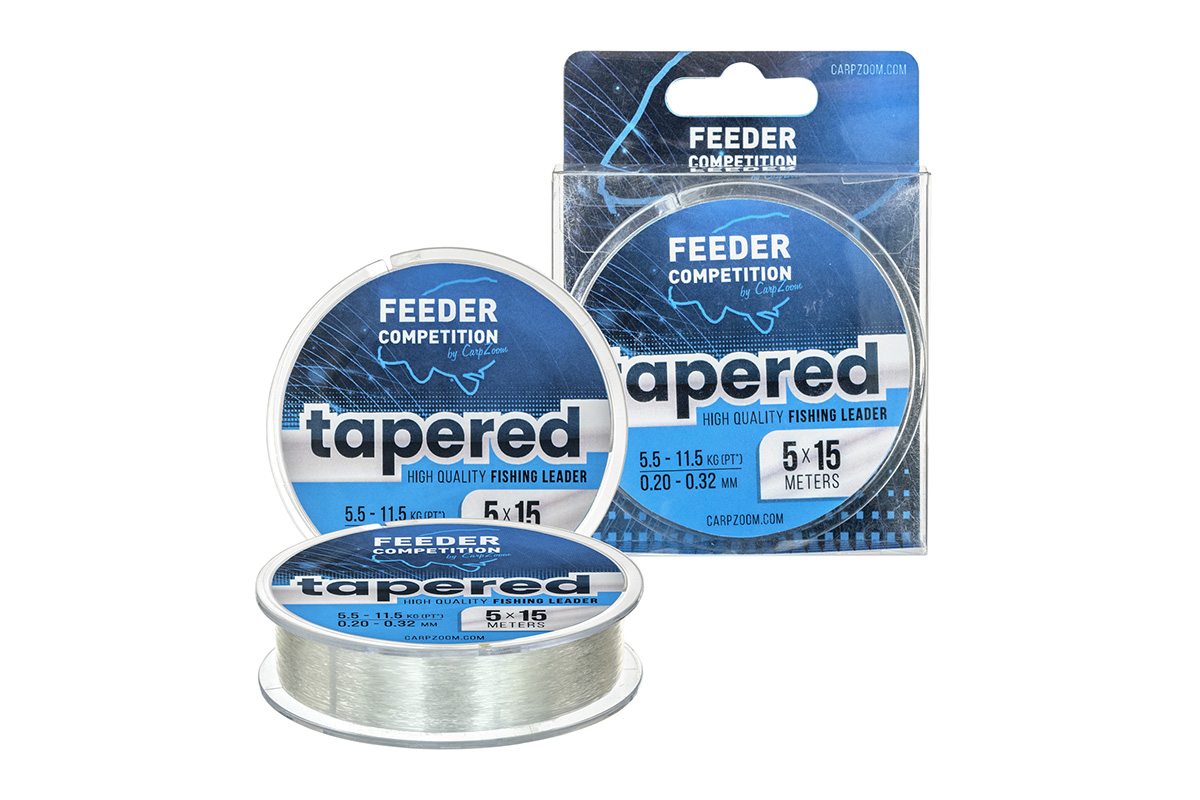 Feeder Competition Tapered vastagodó előkezsinór, 0,18-0,28mm áttetsző
