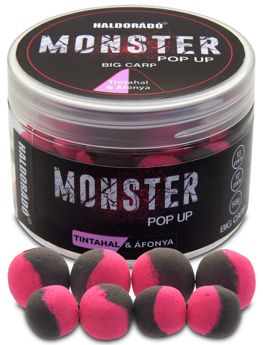 Haldorádó MONSTER Pop Up Big Carp 13,17mm - Tintahal & Áfonya