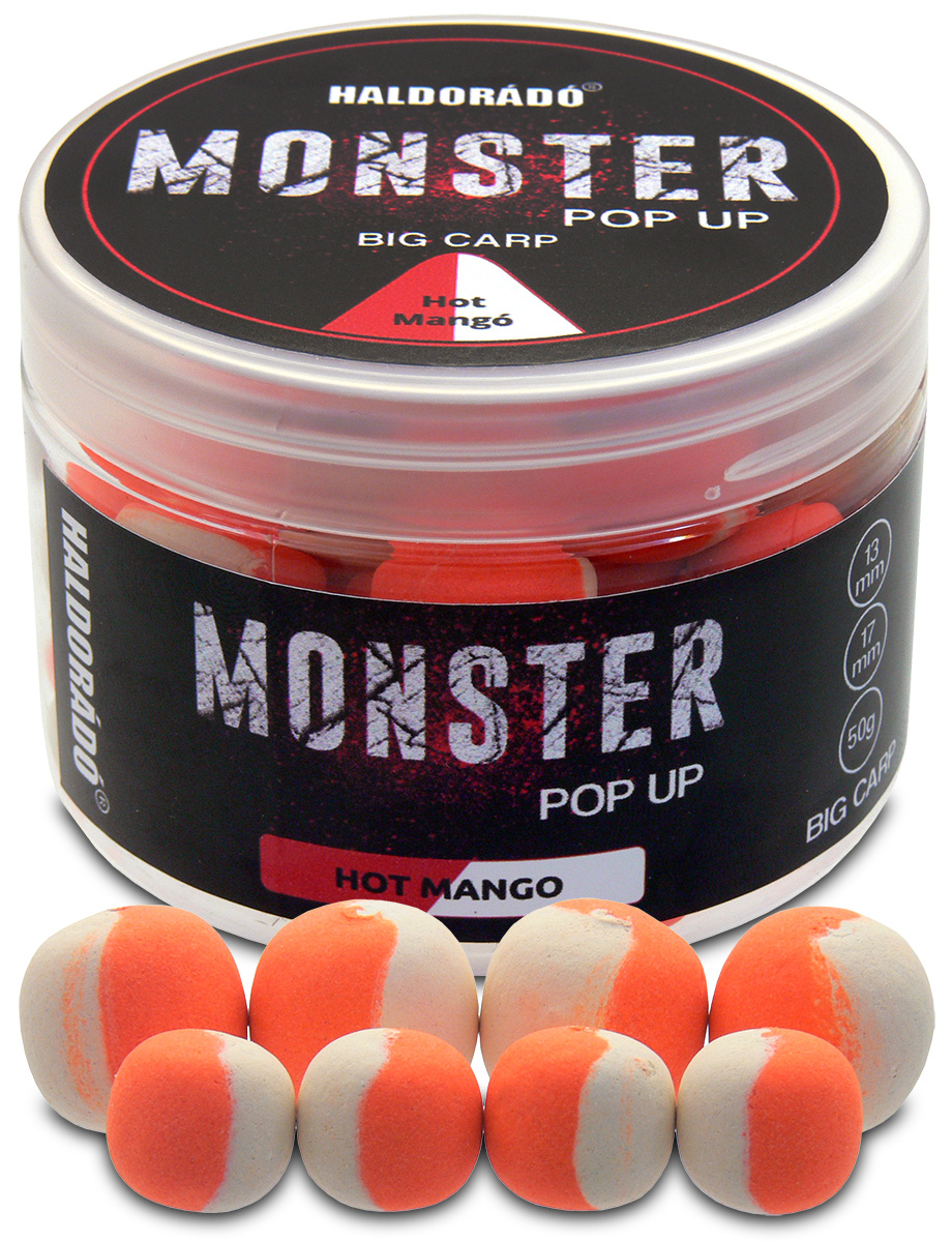 Haldorádó MONSTER Pop Up Big Carp 13,17mm - Hot Mangó