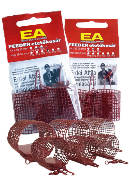 Erdei Attila Feeder etetőkosár nagy (32mm) 50g (2db)