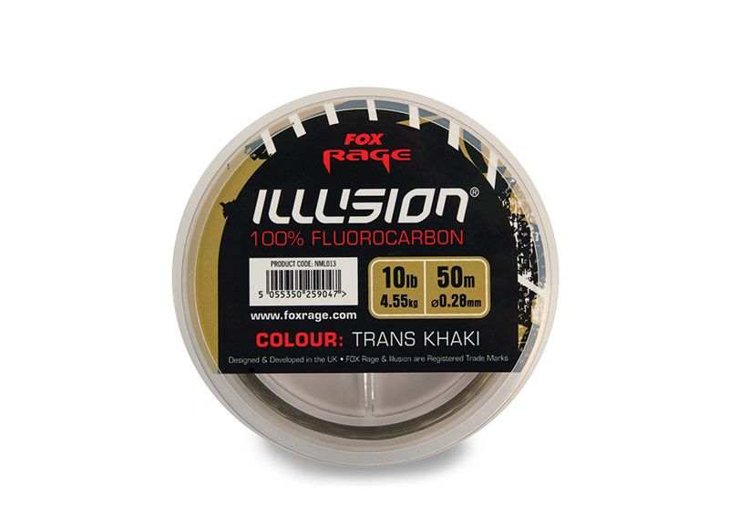 FOX Rage Illusion® Soft Flurocarbon - Trans Khaki 0.25mm 3.66kg / 8lbs