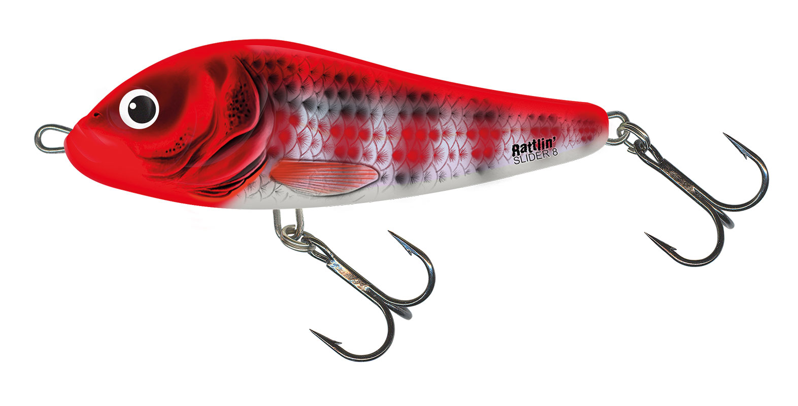 Salmo Rattlin’ Slider - 11cm RN11S HOLO RED HEAD STRIPER