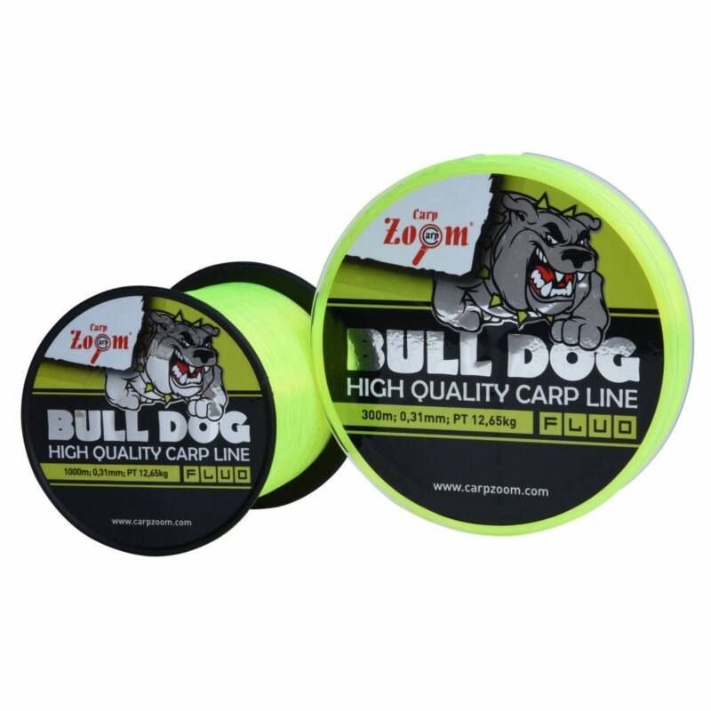 CARP ZOOM Bull-Dog Fluo Monofil pontyozó horgászzsinór 1000m 0,35mm 15,45kg