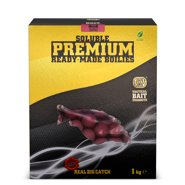SBS Soluble Premium Ready-Made Boilies C1 (vajkaramella-tigrismogyoró) 20mm 1kg